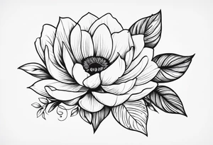 significativo, fiori legati tra loro, rinascita tattoo idea