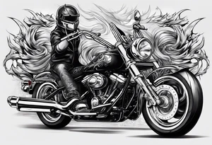 An anhk that looks like twisted metal tattoo idea