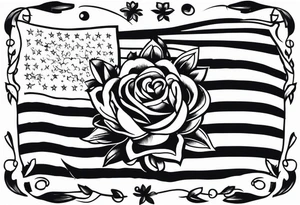 Unique Vintage American traditional tattoo idea