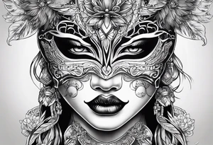 Henya mask tattoo idea