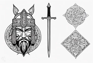 slavic warrior tattoo idea