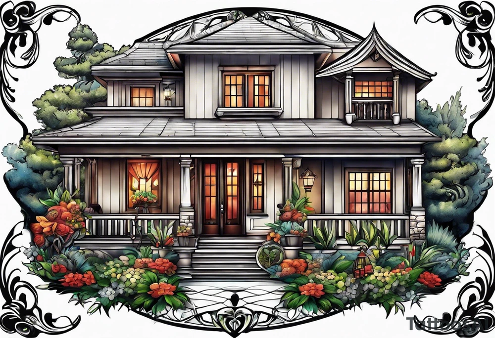 House tattoo idea