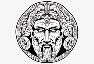 Ancient greek strength tattoo tattoo idea