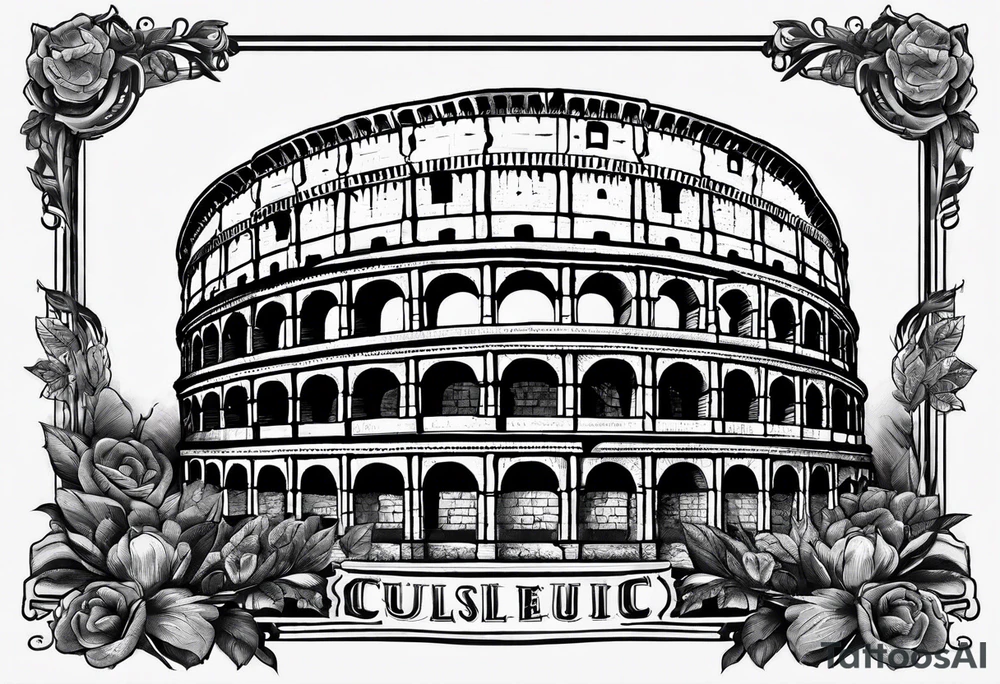 Roman colosseum tattoo idea