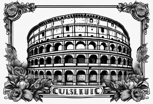 Roman colosseum tattoo idea