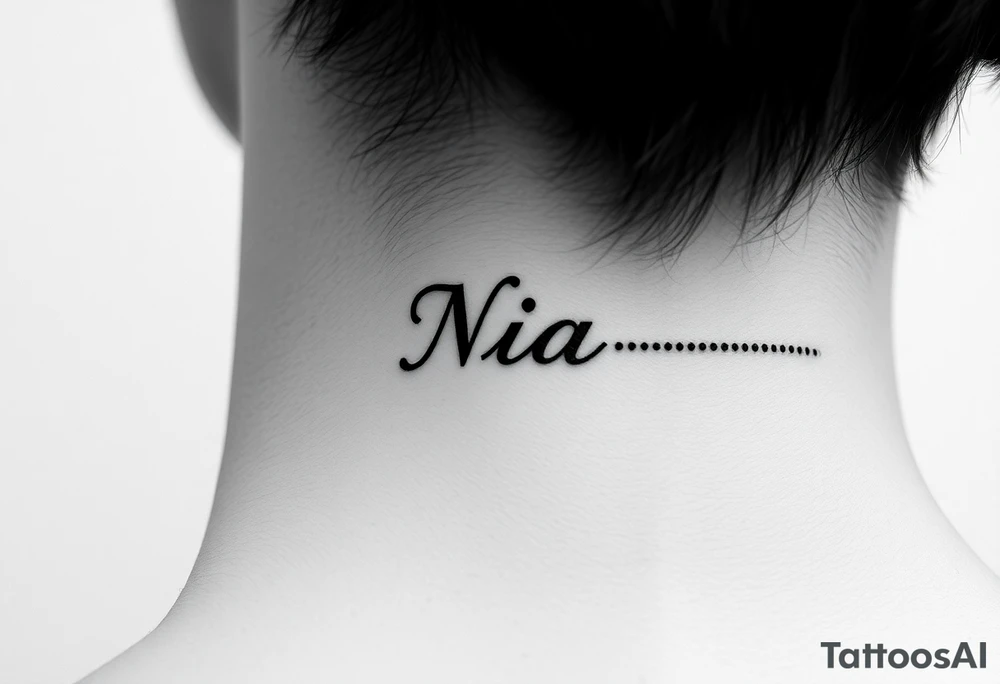 name Nia tattoo idea
