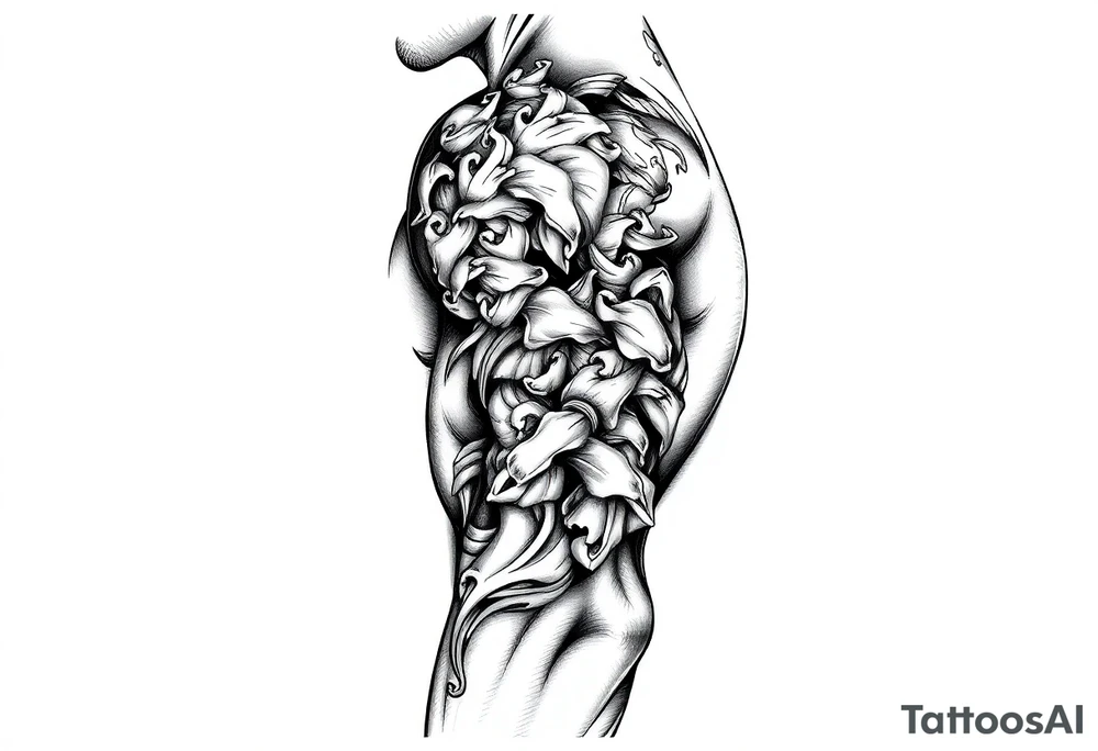 coffee and vinyl tattoo idea