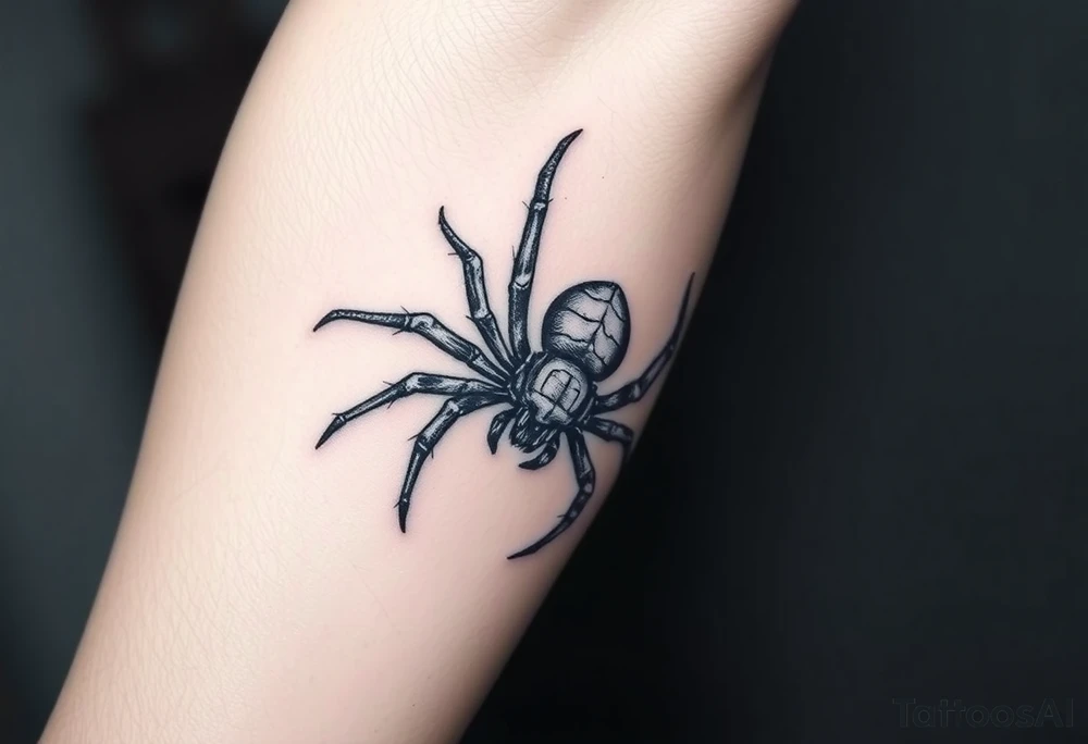 Spider wrapped its prey tattoo idea