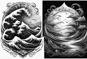 full body strong mythical giant cyclone tattoo idea