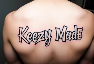 Big Fat graffiti style lettering  (KeezY MadE) tattoo idea