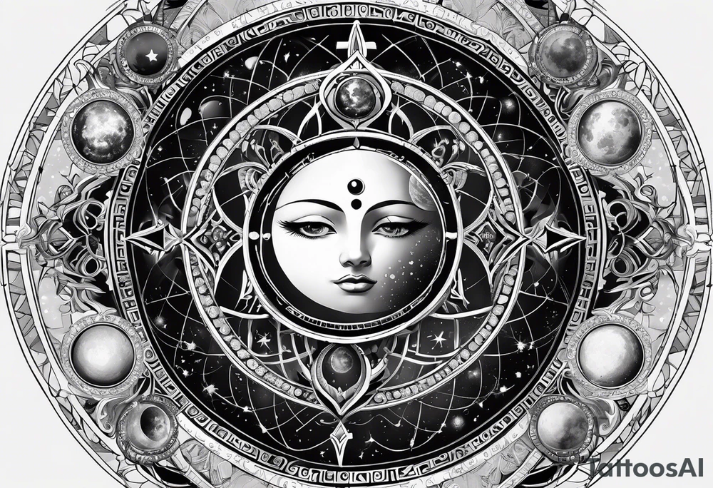 Astrology, Gemini, Natal Chart, angelic, soul mates, vision, planetary, the moon, third eye, armband tattoo idea
