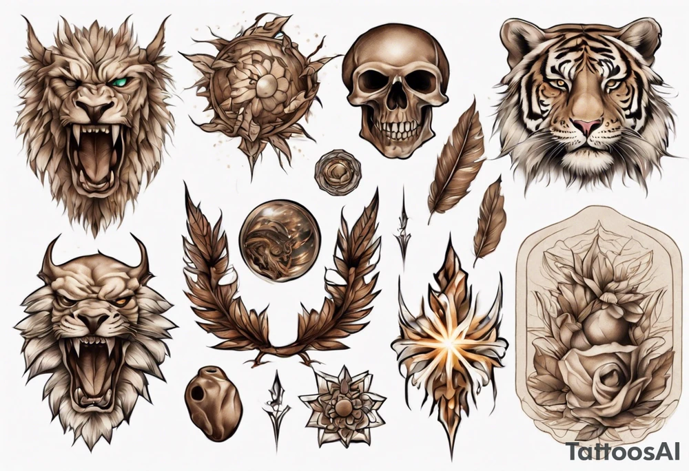 brown/beige regius tattoo idea