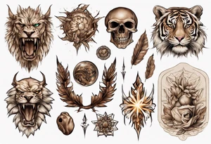 brown/beige regius tattoo idea