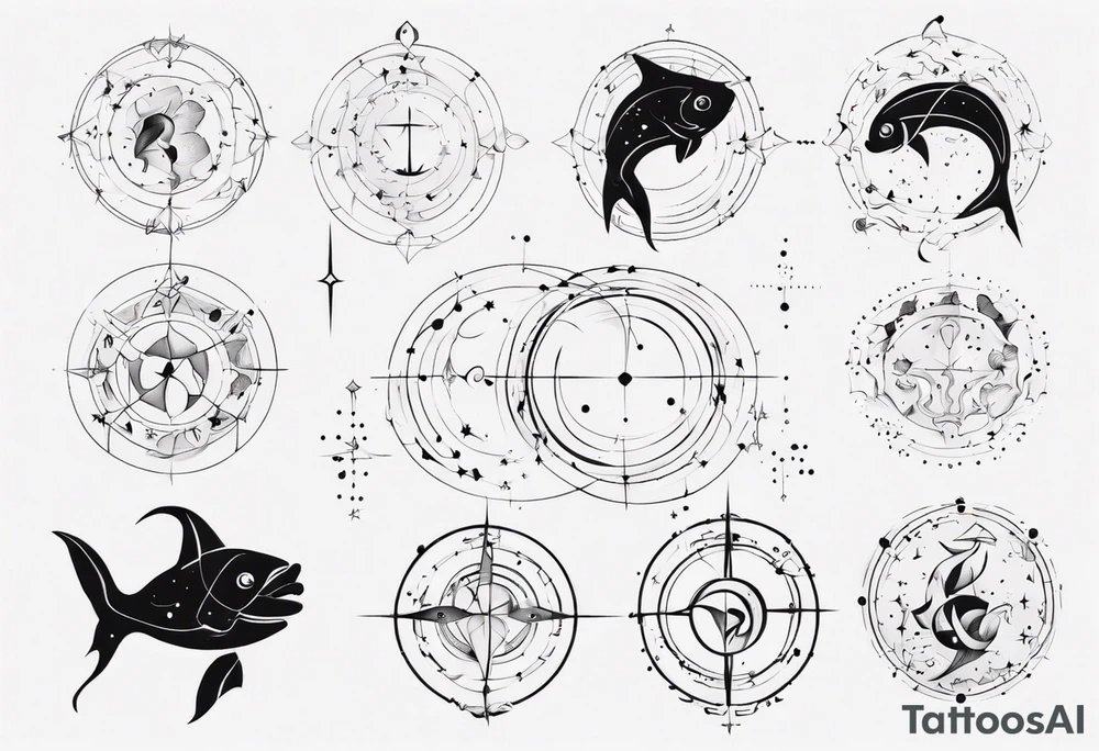 pisces Constellation tattoo idea