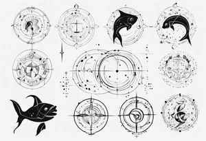 pisces Constellation tattoo idea