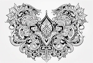 Elegant Scrollwork tattoo idea