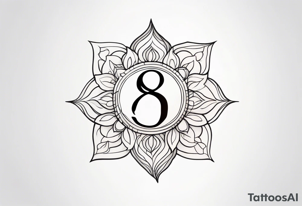 Number 8 tattoo idea