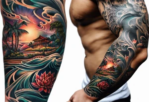 extreme joint pain breaking through skin on arm tattoo idea