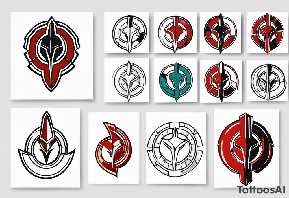 Ancient spartan hoplite symbol tattoo tattoo idea