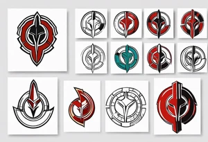 Ancient spartan hoplite symbol tattoo tattoo idea
