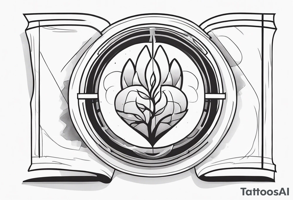 Lung cancer and father tattoo idea
