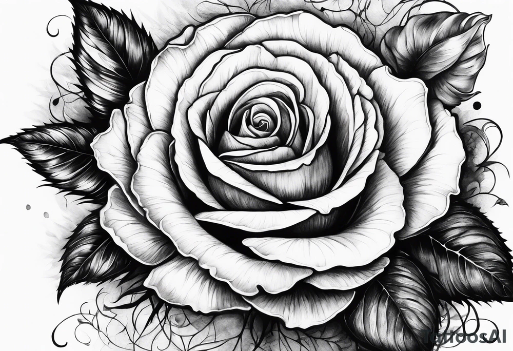 Dead rose tattoo idea