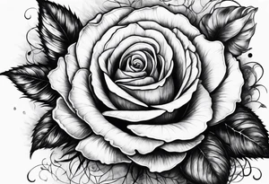 Dead rose tattoo idea