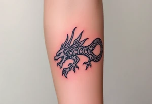 Aztec dragon tattoo idea