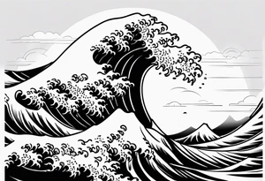 wave tattoo idea