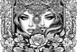 coupe glass tattoo idea