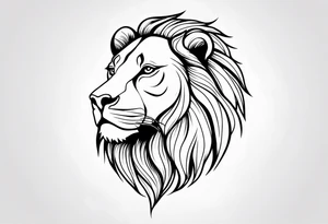 Majestic Lion tattoo idea