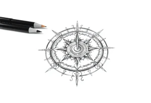 Sundial on the ground tattoo idea