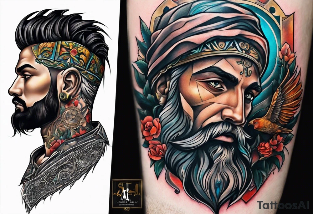 Biblical for man on forearm tattoo idea