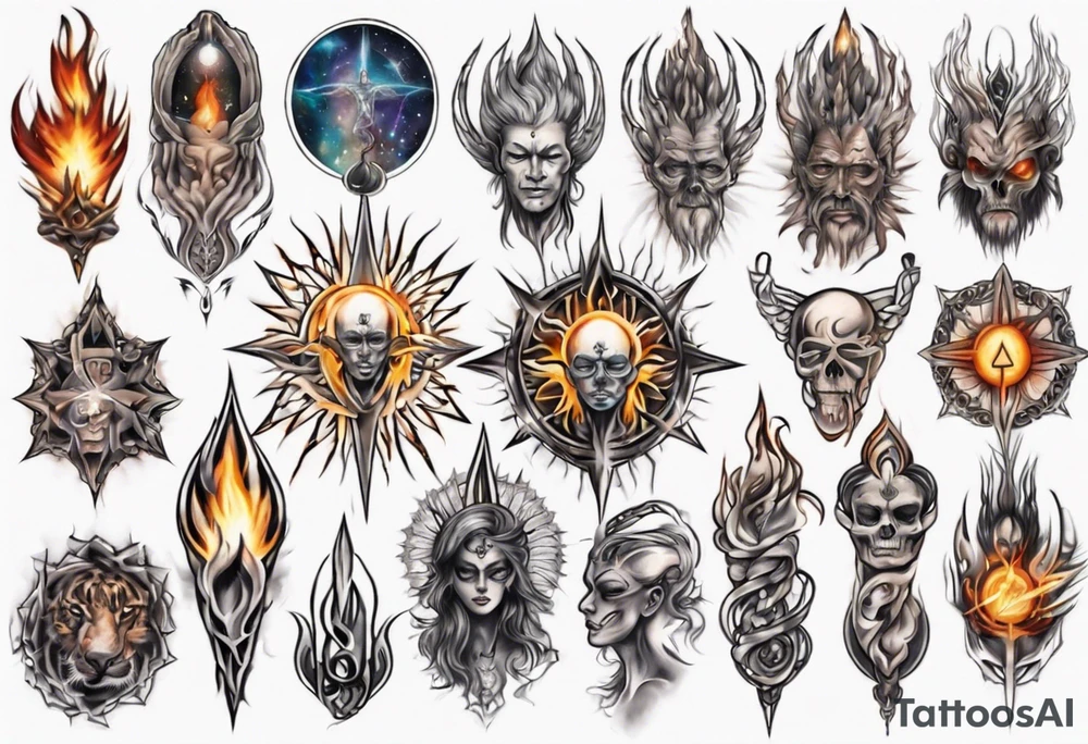 Human having spiritual awakening tattoo idea