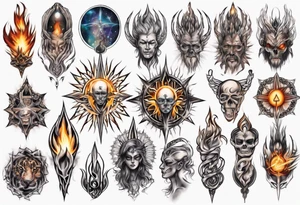 Human having spiritual awakening tattoo idea