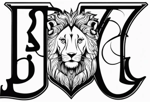 Name bentley with a lion cub tattoo idea