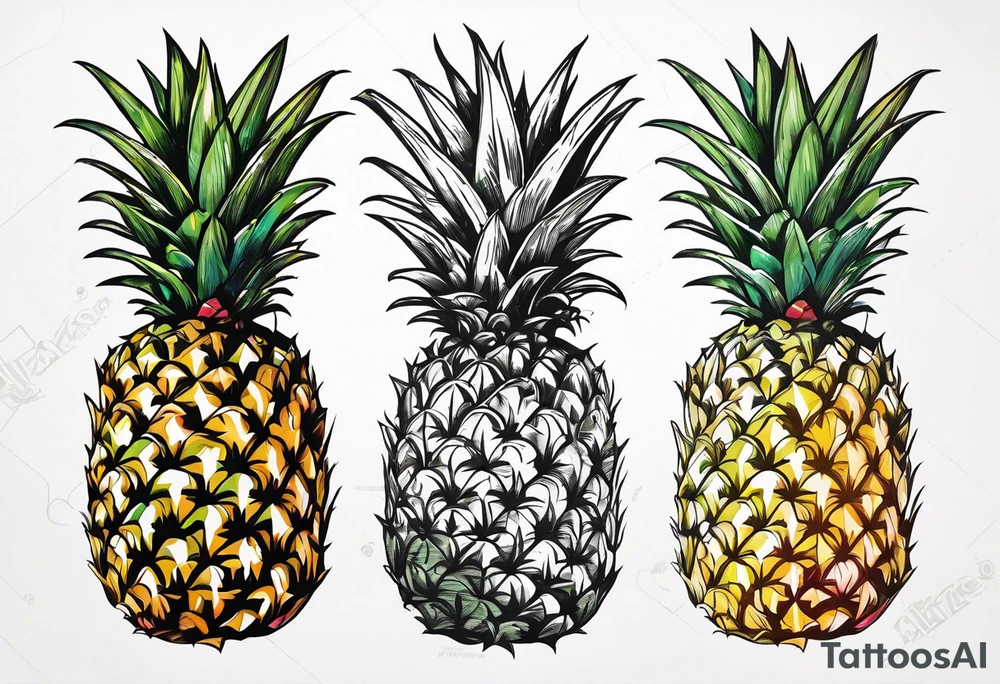 Pineapple tattoo idea