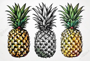 Pineapple tattoo idea