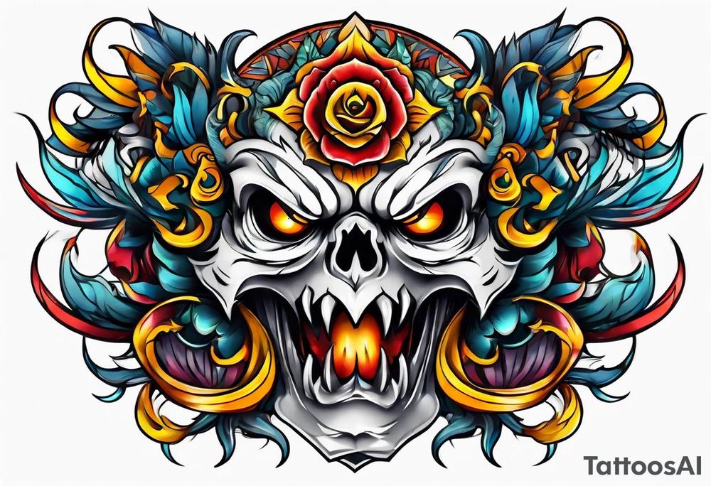 Angry tattoo idea