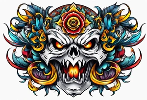 Angry tattoo idea