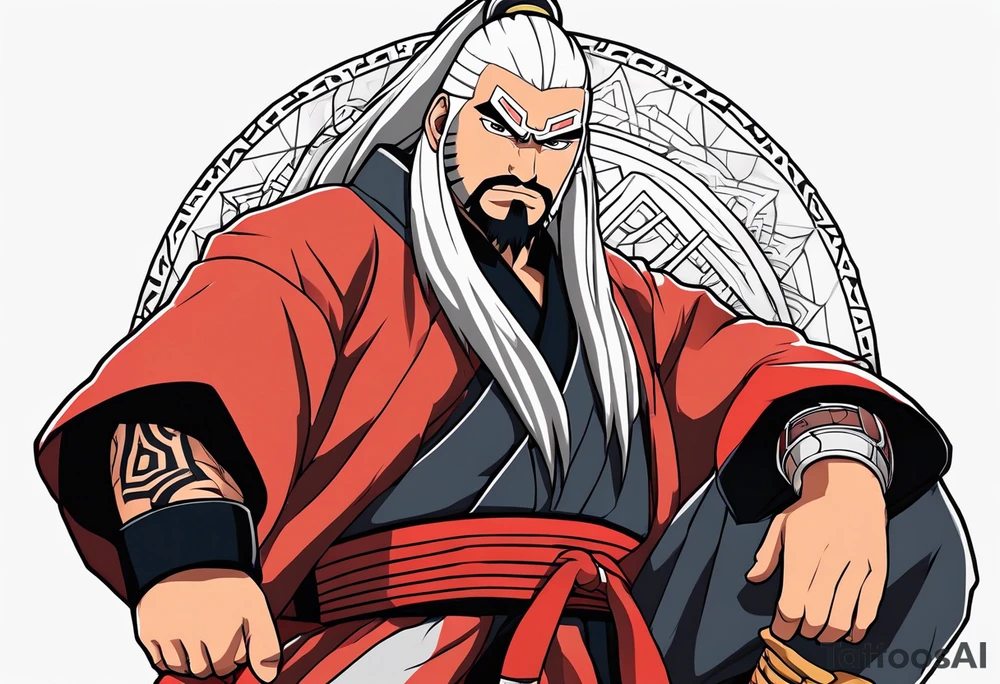 Sage mode jiraiya from the anime naruto tattoo idea