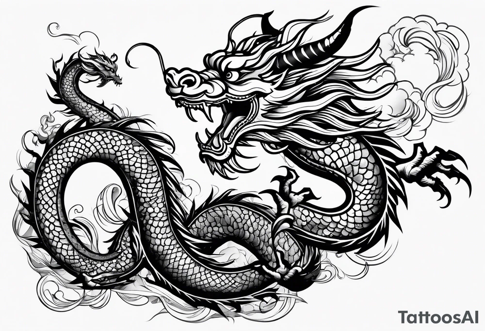 Traditional Chinese Dragon tattoo idea