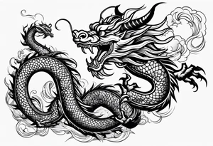 Traditional Chinese Dragon tattoo idea