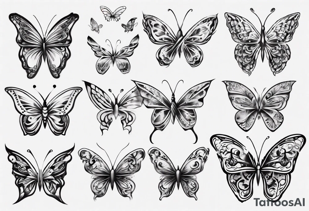 Butterfly wrap tattoos on heart overlay tattoo idea