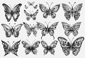 Butterfly wrap tattoos on heart overlay tattoo idea