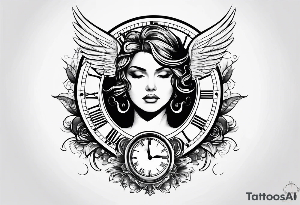 Minimalistic 11:11 angel number clock tattoo idea