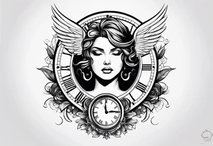 Minimalistic 11:11 angel number clock tattoo idea