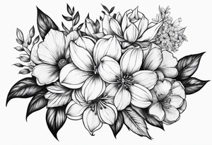 April 8,2017 December 27,2018 flower tattoo idea