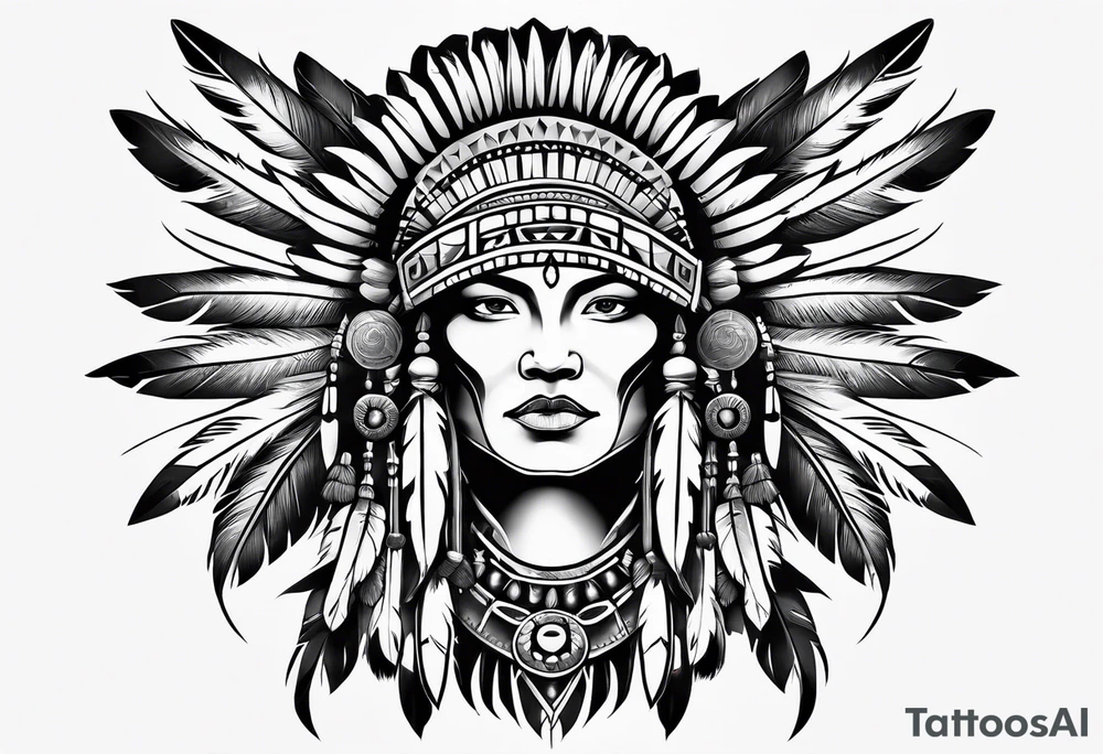 Native American tattoo idea