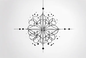 minimalist tattoo with 4 dots tattoo idea